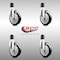 Service Caster 5 Inch 316SS Black Polyurethane Swivel 1-3/4 Inch Expanding Stem Caster Set SCC SCC-SS316EX20S514-PPUB-BLK-134-4 - alternate 4